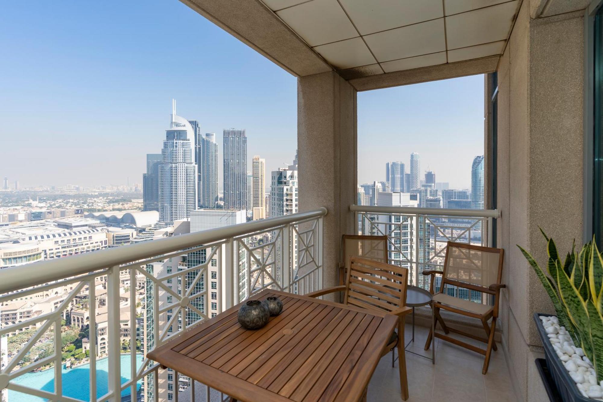 Prestige Living 2Br With Full Burj Khalifa And Fountain View By Auberge Dubaj Kültér fotó